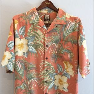 Men’s Tommy Bahama orange tropical shirt XL